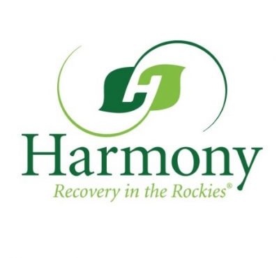 Logo for Harmony Foundation, substance use recovery