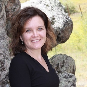Kate French, licensed marriage and family therapist, outdoors, smiling