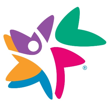 EDCare's Multicolored "Petal Person" Logo