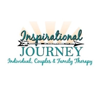 Logo for Inspirational Journey, with an arrow and rays of sunshine
