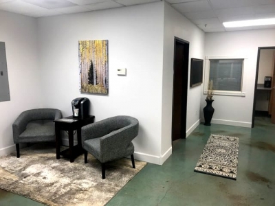 Waiting area at AspenRidge Recovery, Fort Collins