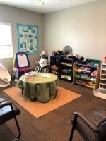 Room inside ChildSafe with toys for play therapy
