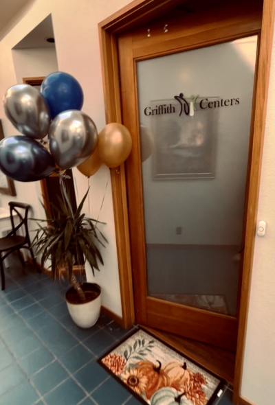 Door to office, from hallway.